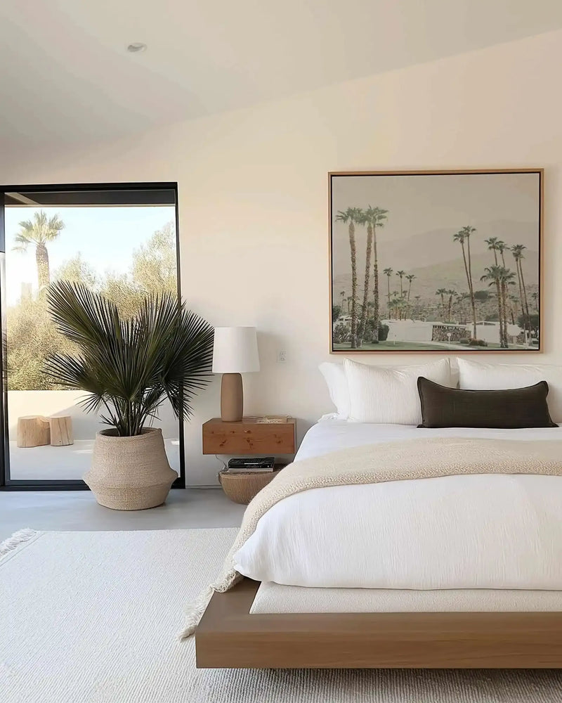 Grass Is Greener | Palm Springs SQ | Framed Canvas Art Print from Olive et Oriel where you can shop wallpaper and artworks online