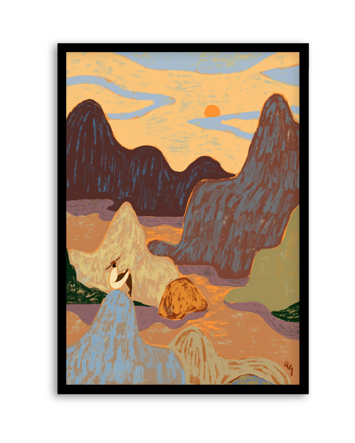 Grateful Heart by Arty Guava | Art Print