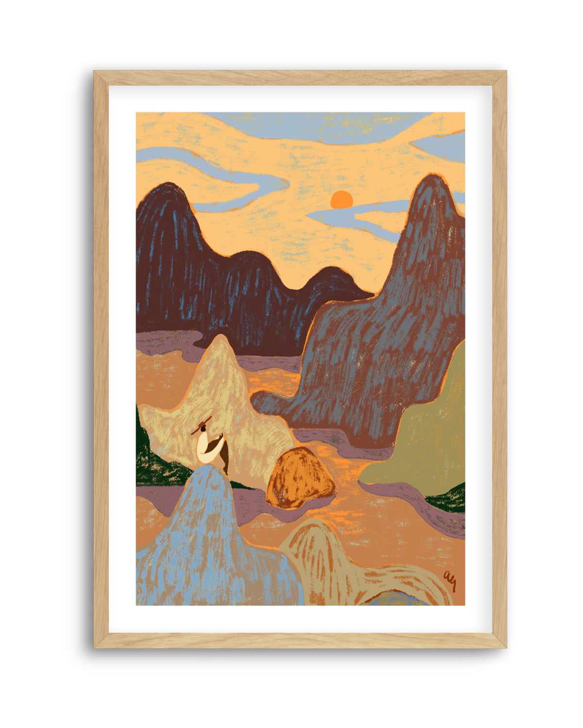 Grateful Heart by Arty Guava | Art Print