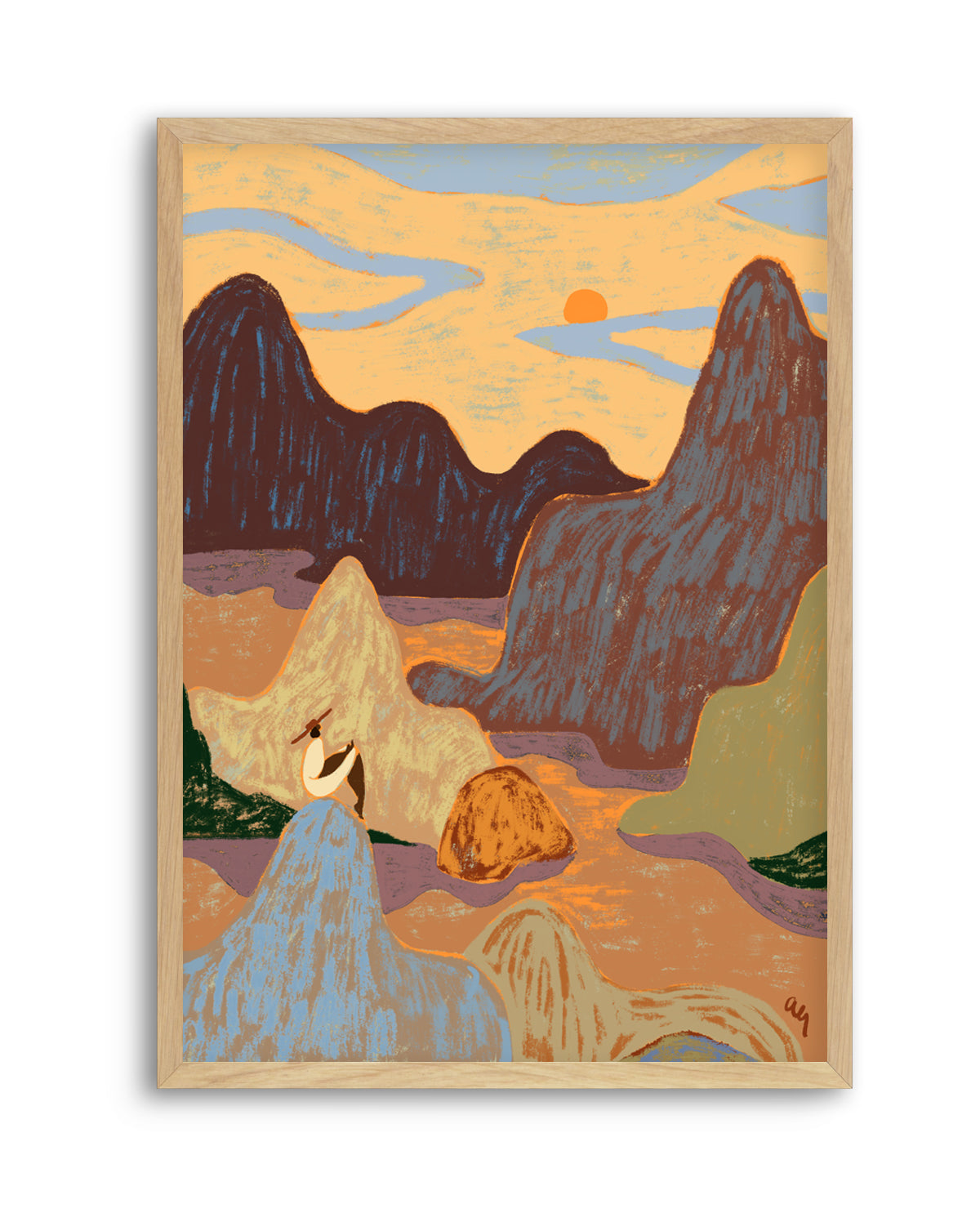 Grateful Heart by Arty Guava | Art Print