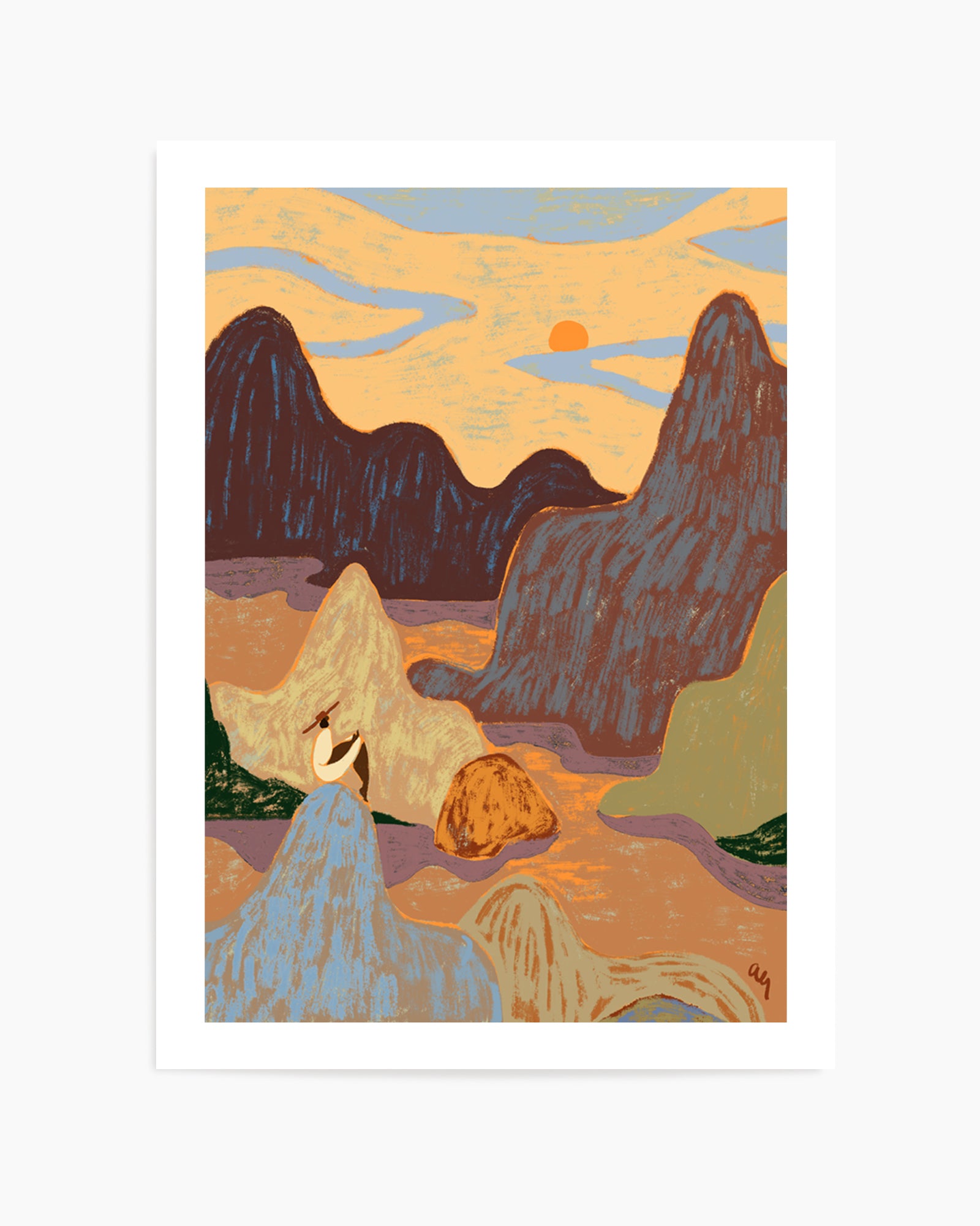 Grateful Heart by Arty Guava | Art Print