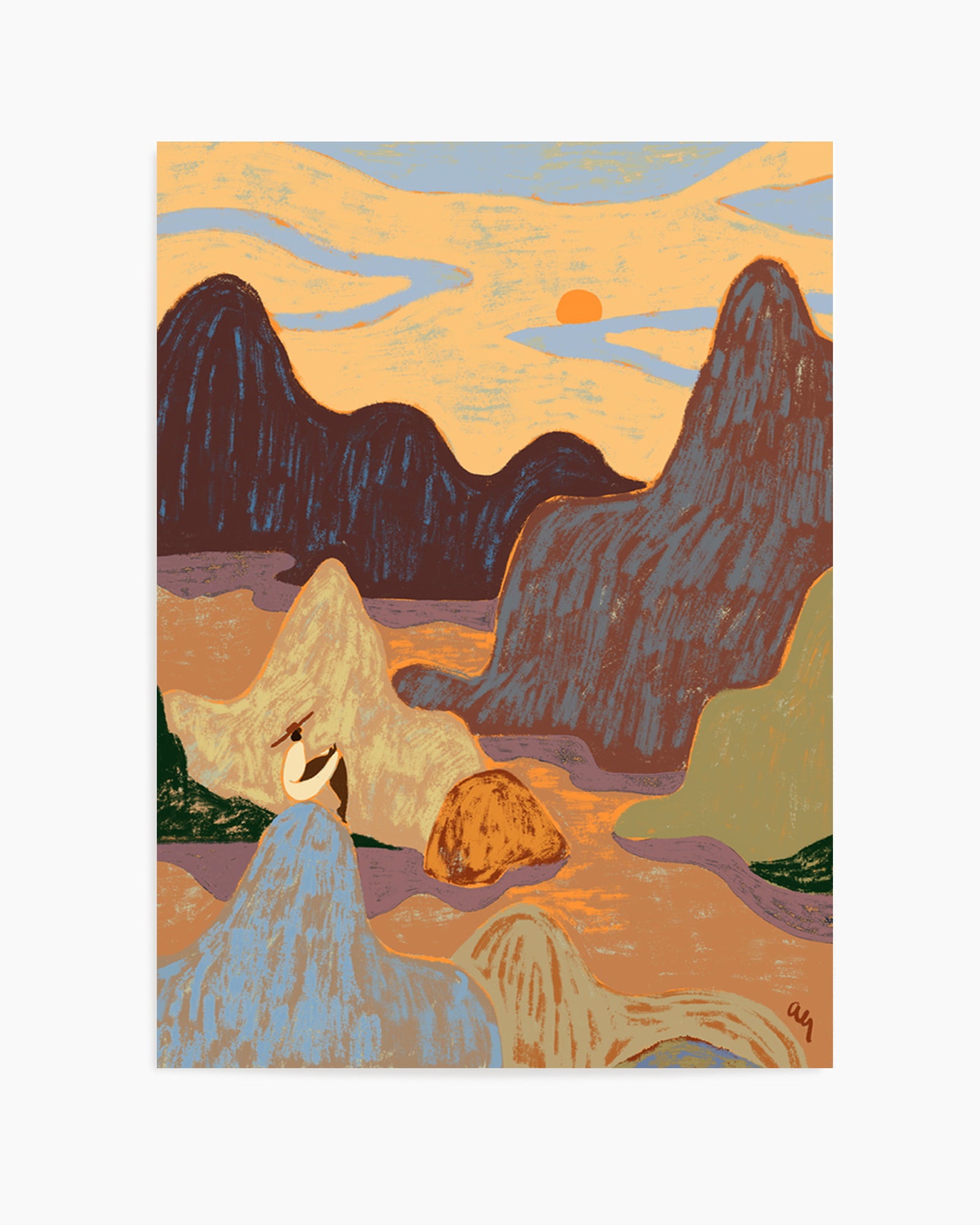 Grateful Heart by Arty Guava | Art Print