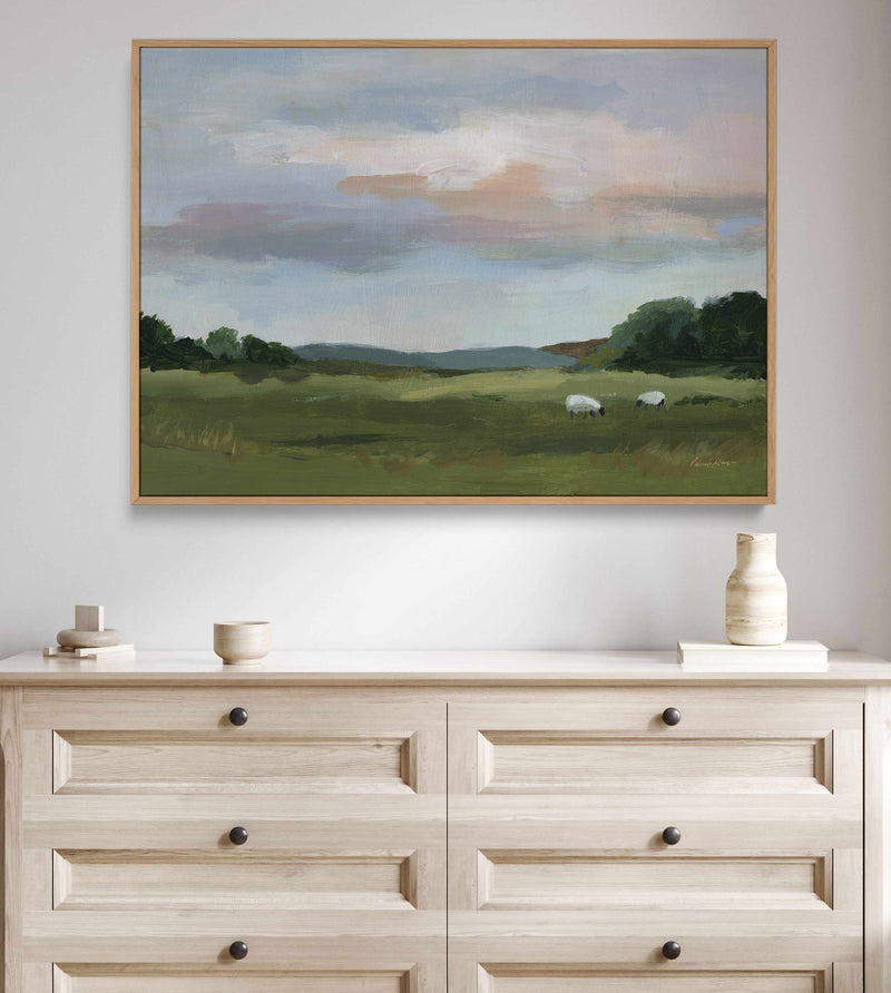 Grazing | Framed Canvas Art Print