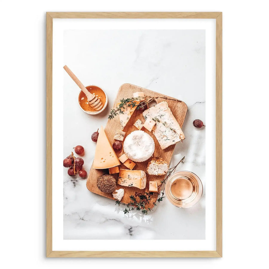 Grazing Board Art Print-PRINT-Olive et Oriel-Olive et Oriel-A5 | 5.8" x 8.3" | 14.8 x 21cm-Oak-With White Border-Buy-Australian-Art-Prints-Online-with-Olive-et-Oriel-Your-Artwork-Specialists-Austrailia-Decorate-With-Coastal-Photo-Wall-Art-Prints-From-Our-Beach-House-Artwork-Collection-Fine-Poster-and-Framed-Artwork