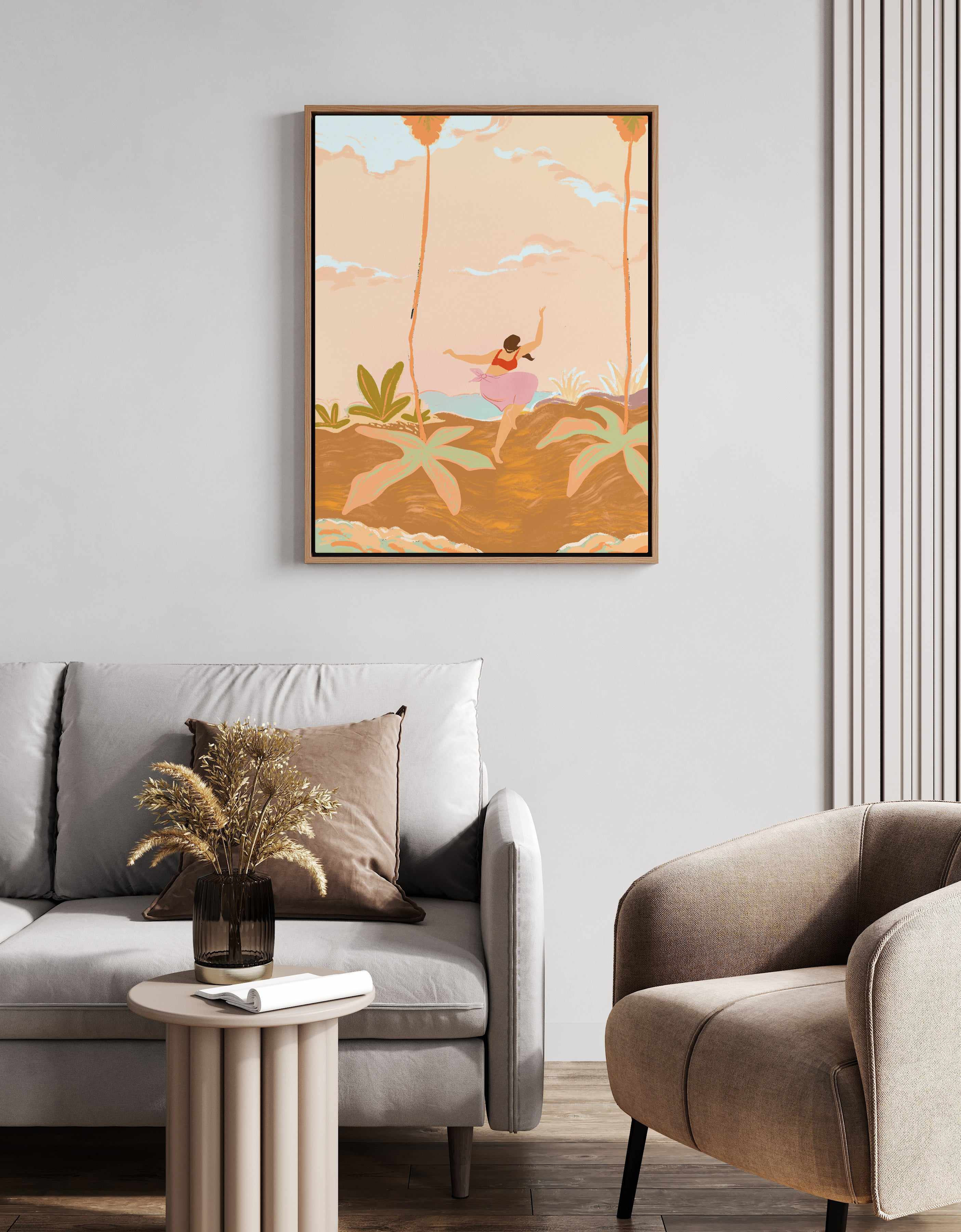 Great Escape by Arty Guava | Framed Canvas Art Print