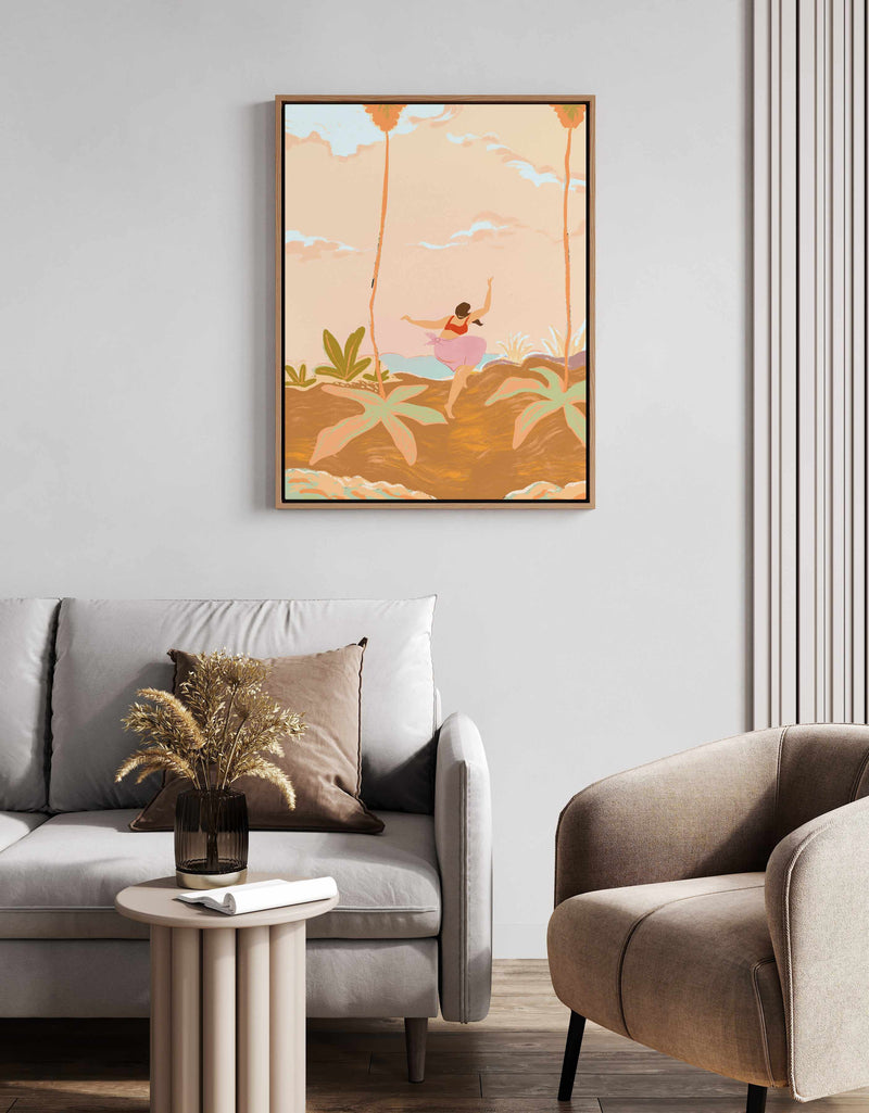 Great Escape by Arty Guava | Framed Canvas Art Print