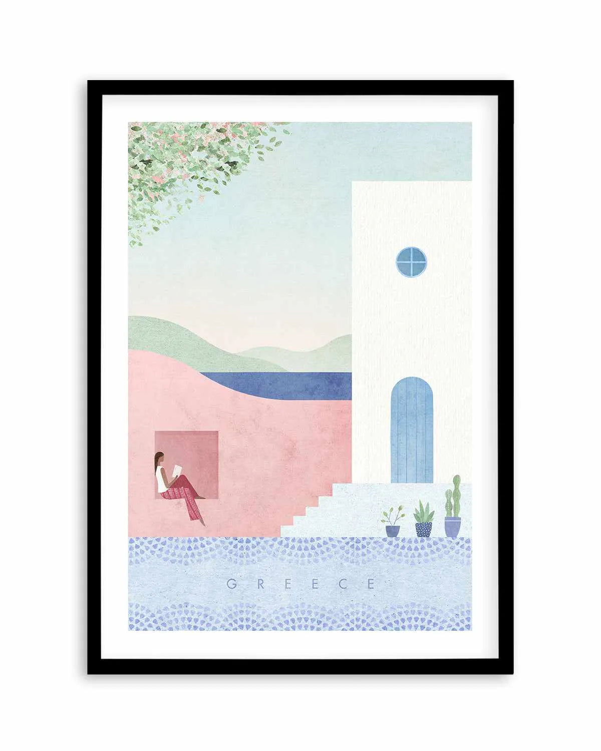 Greece by Henry Rivers Art Print from Olive et Oriel where you can shop wallpaper and artworks online