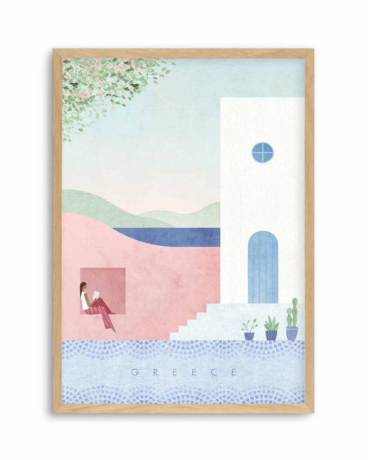 Greece by Henry Rivers Art Print from Olive et Oriel where you can shop wallpaper and artworks online