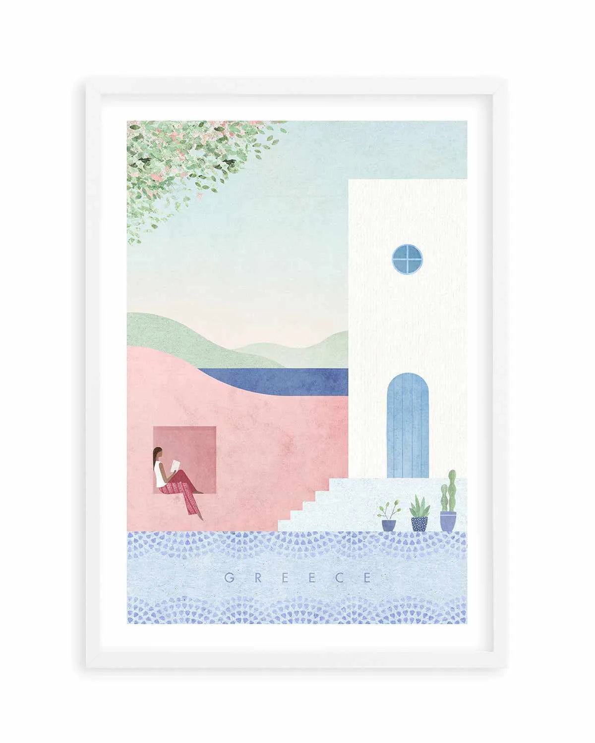 Greece by Henry Rivers Art Print from Olive et Oriel where you can shop wallpaper and artworks online
