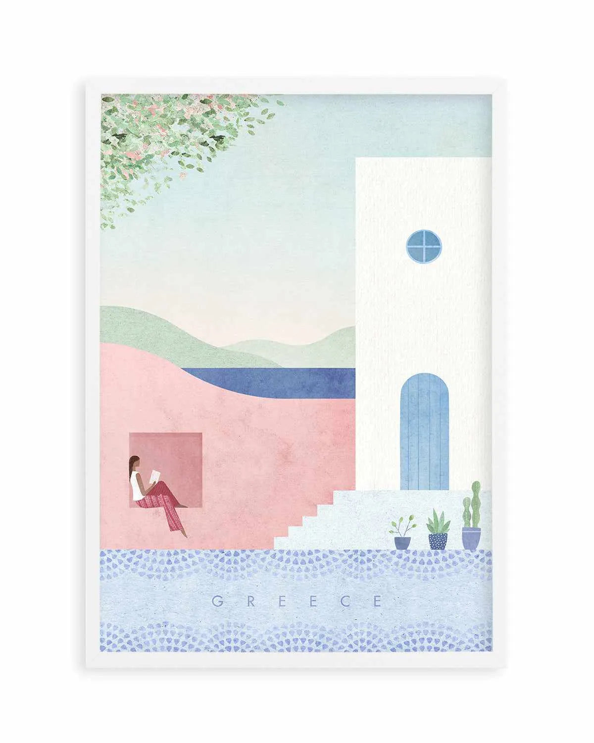 Greece by Henry Rivers Art Print from Olive et Oriel where you can shop wallpaper and artworks online