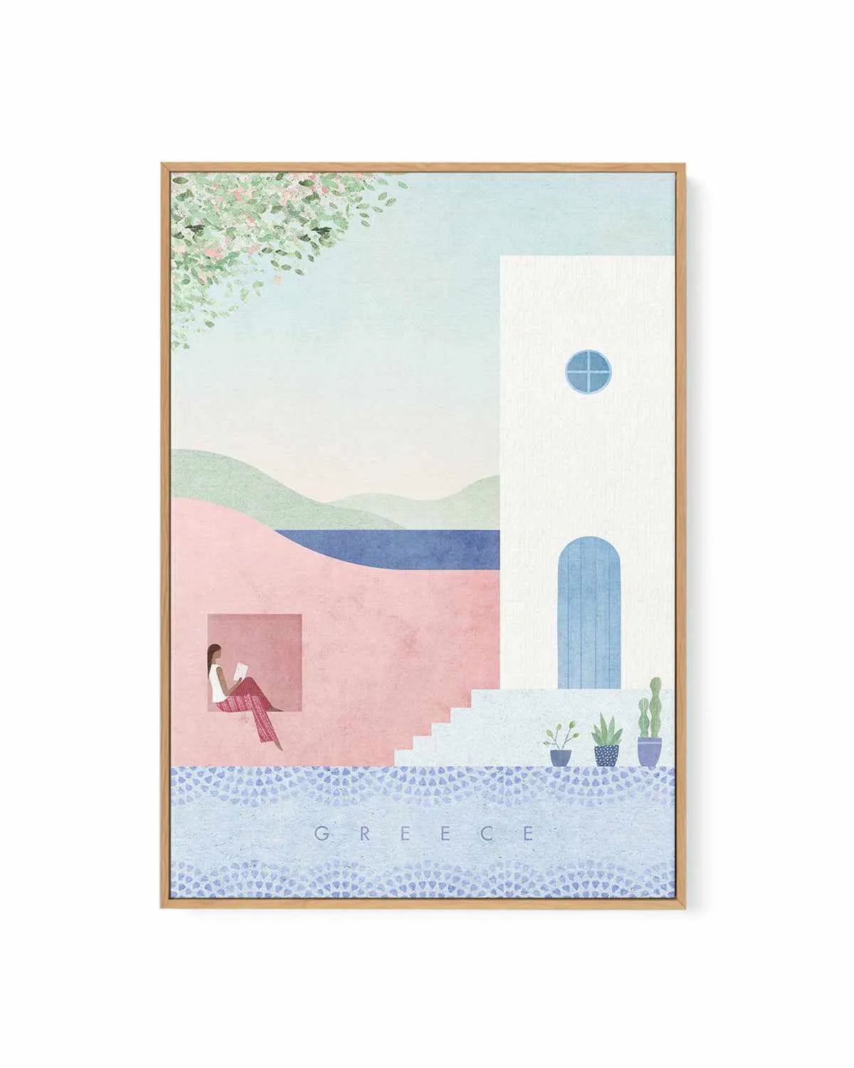 Greece by Henry Rivers | Framed Canvas Art Print from Olive et Oriel where you can shop wallpaper and artworks online