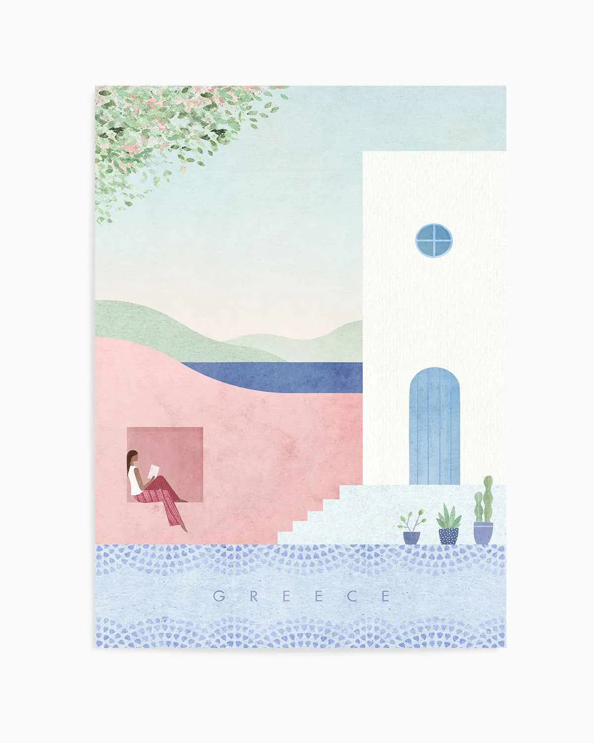Greece by Henry Rivers Art Print from Olive et Oriel where you can shop wallpaper and artworks online