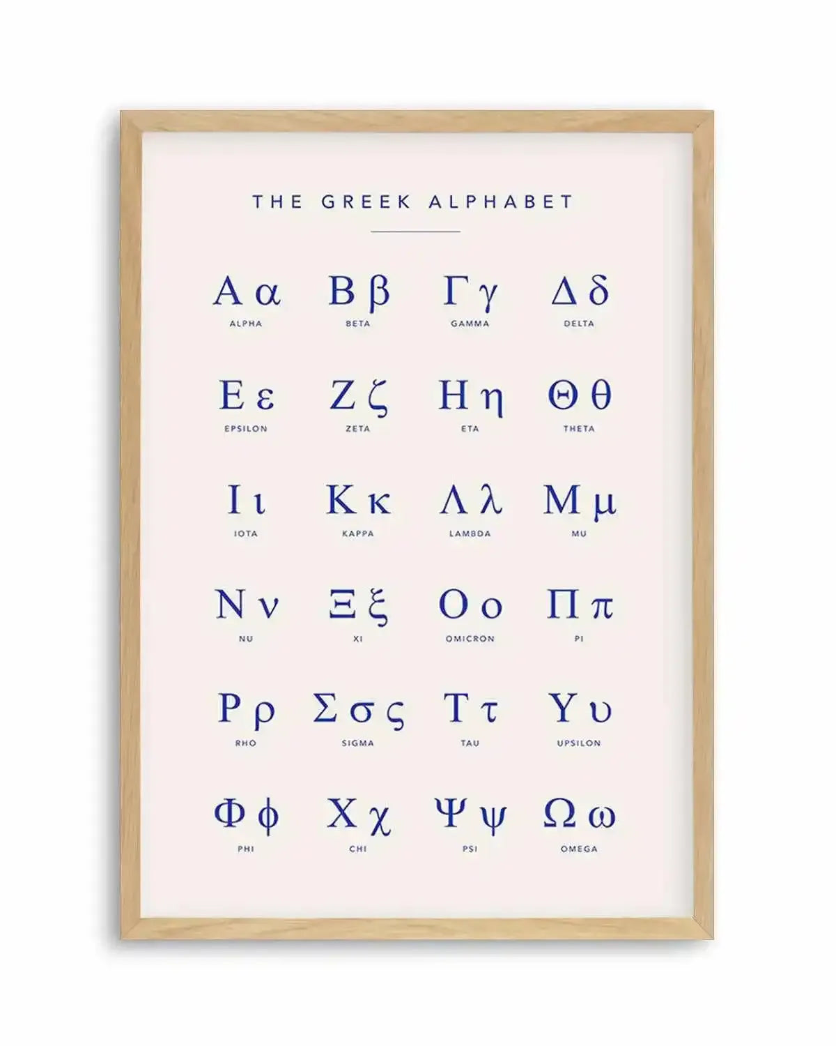 Greek Alphabet Art Print from Olive et Oriel where you can shop wallpaper and artworks online