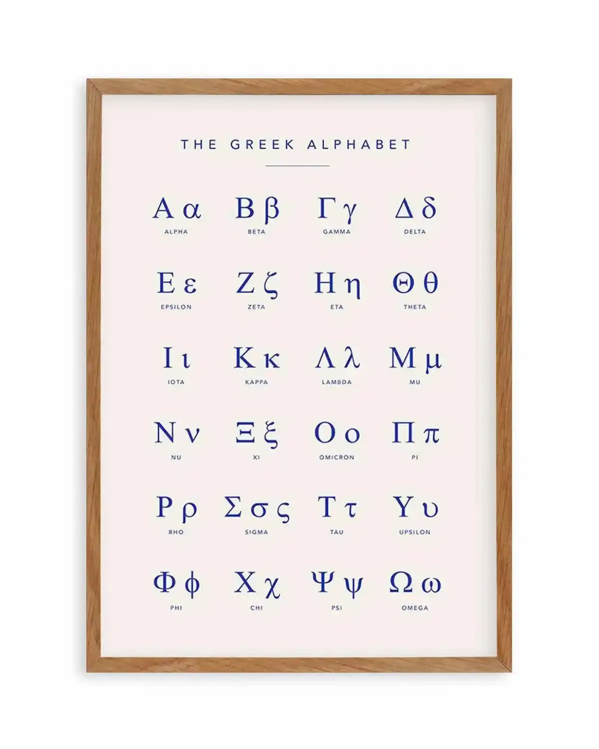 Greek Alphabet Art Print from Olive et Oriel where you can shop wallpaper and artworks online