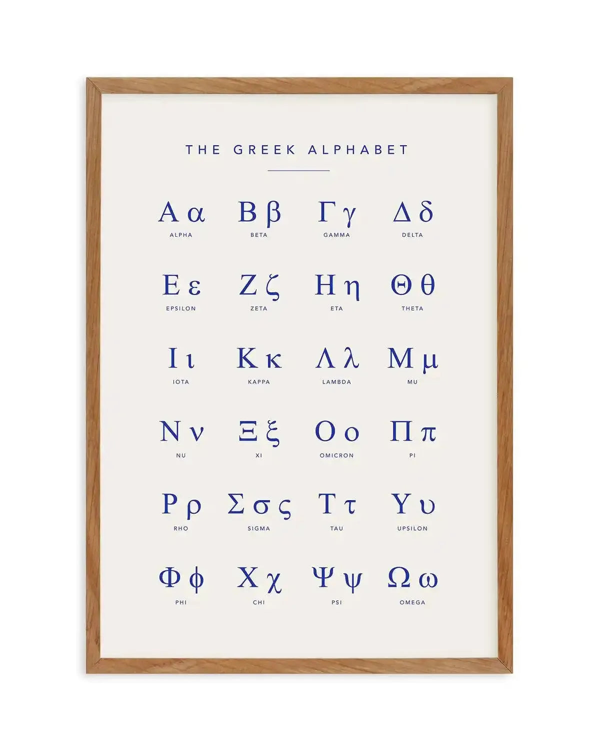 Greek Alphabet Art Print-Shop Greece Wall Art Prints Online with Olive et Oriel - Our collection of Greek Islands art prints offer unique wall art including blue domes of Santorini in Oia, mediterranean sea prints and incredible posters from Milos and other Greece landscape photography - this collection will add mediterranean blue to your home, perfect for updating the walls in coastal, beach house style. There is Greece art on canvas and extra large wall art with fast, free shipping across Aust