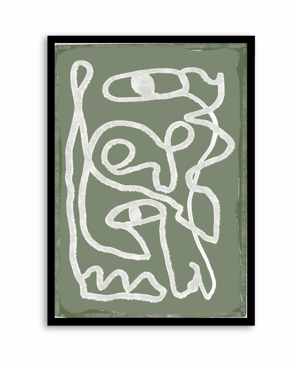 Green Abstract Lines by Sharyn Bursic | Art Print from Olive et Oriel where you can shop wallpaper and artworks online