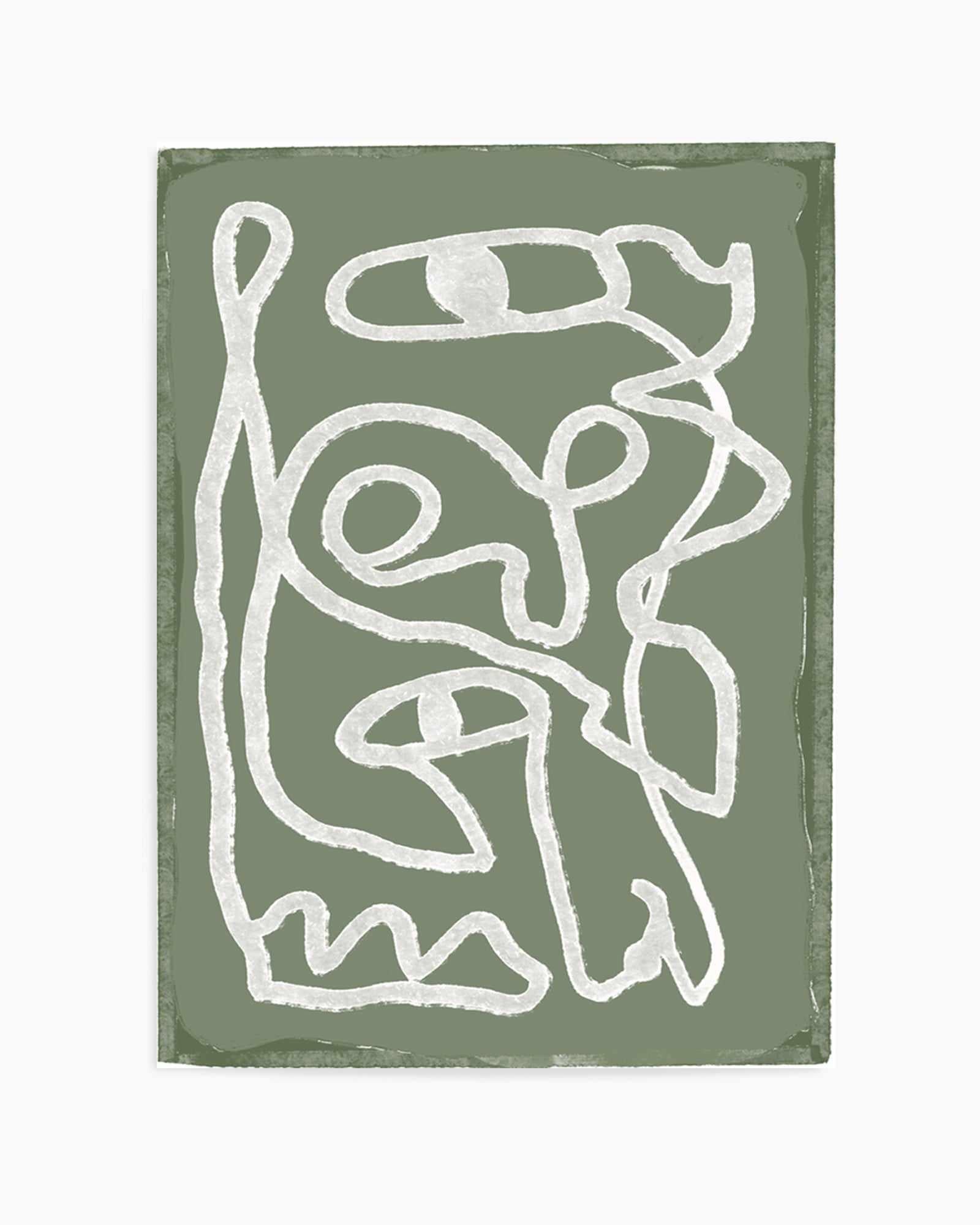 Green Abstract Lines by Sharyn Bursic | Art Print from Olive et Oriel where you can shop wallpaper and artworks online