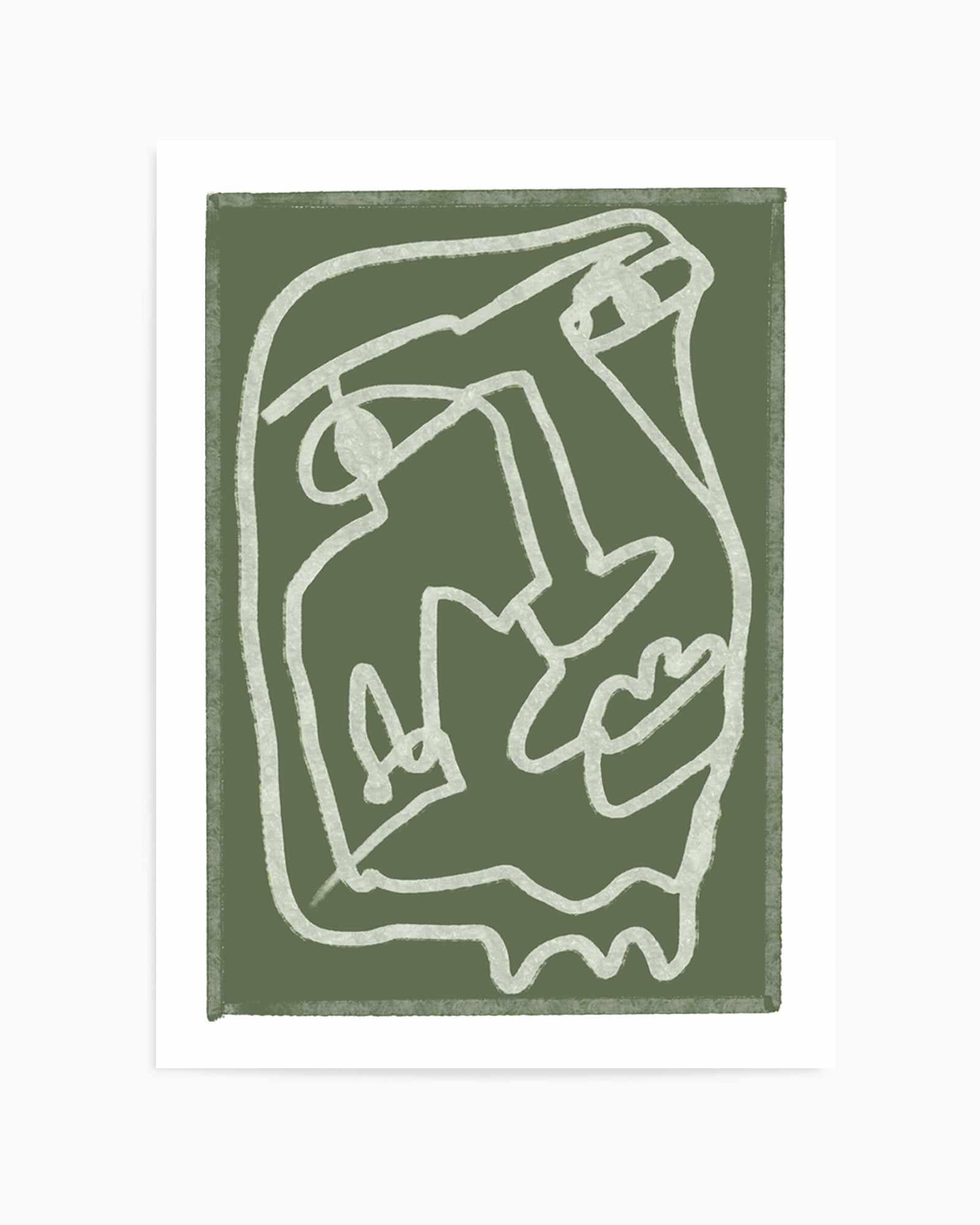 Green Abstract by Sharyn Bursic | Art Print from Olive et Oriel where you can shop wallpaper and artworks online