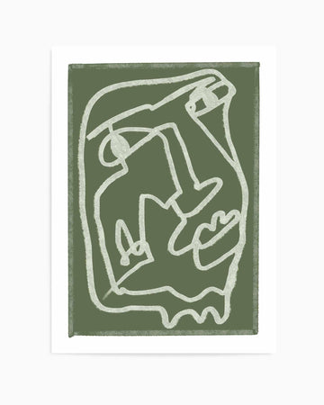Green Abstract by Sharyn Bursic | Art Print from Olive et Oriel where you can shop wallpaper and artworks online