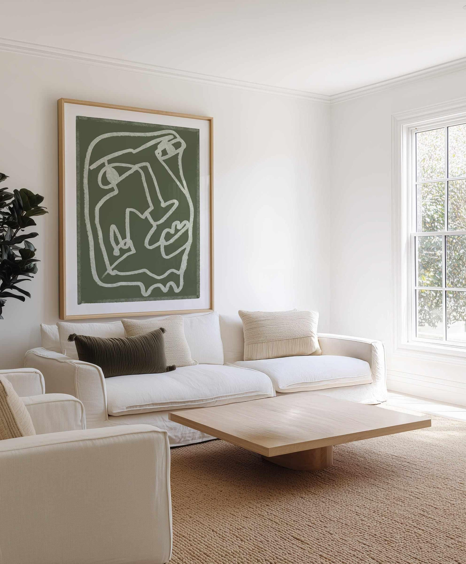 Green Abstract by Sharyn Bursic | Art Print from Olive et Oriel where you can shop wallpaper and artworks online