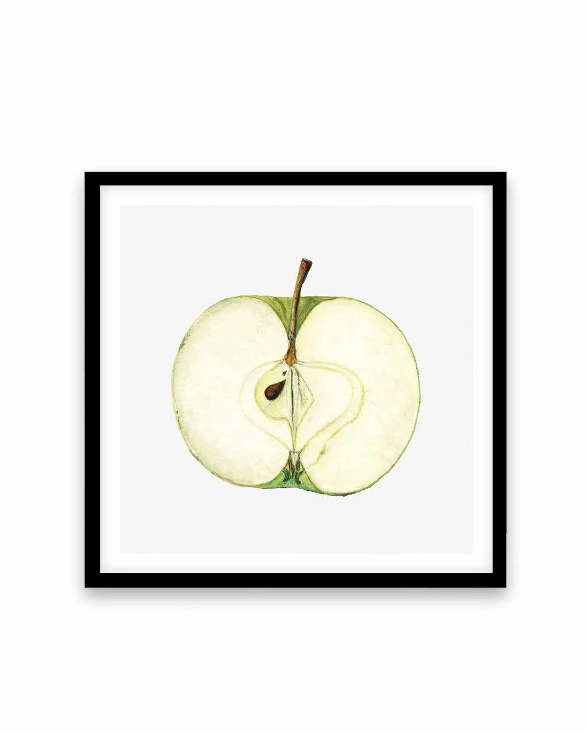 Green Apple Half Vintage Poster Art Print from Olive et Oriel where you can shop wallpaper and artworks online