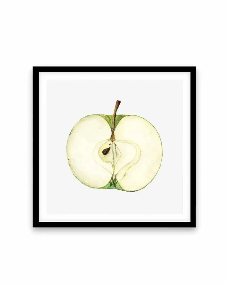 Green Apple Half Vintage Poster Art Print from Olive et Oriel where you can shop wallpaper and artworks online