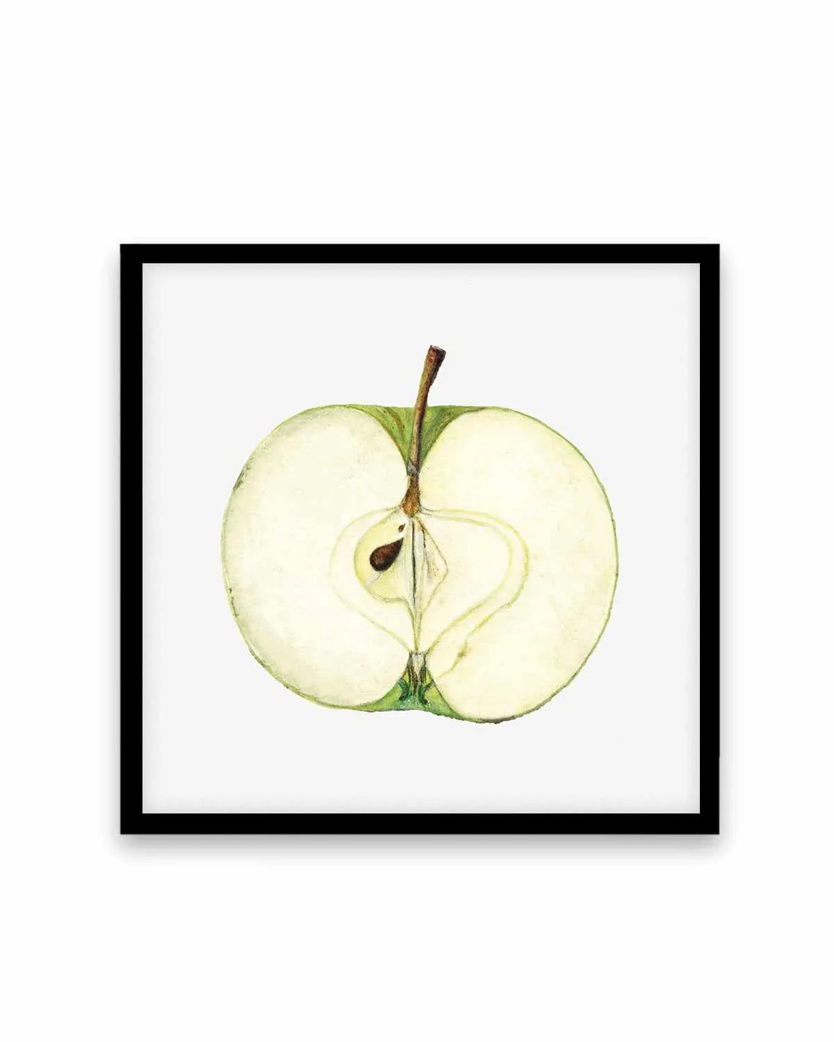 Green Apple Half Vintage Poster Art Print from Olive et Oriel where you can shop wallpaper and artworks online