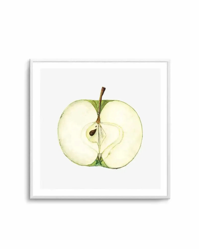Green Apple Half Vintage Poster Art Print from Olive et Oriel where you can shop wallpaper and artworks online