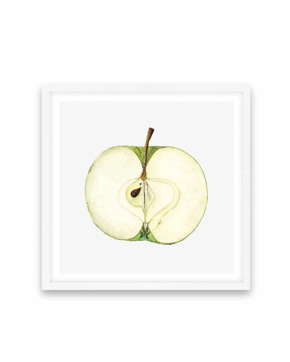 Green Apple Half Vintage Poster Art Print from Olive et Oriel where you can shop wallpaper and artworks online