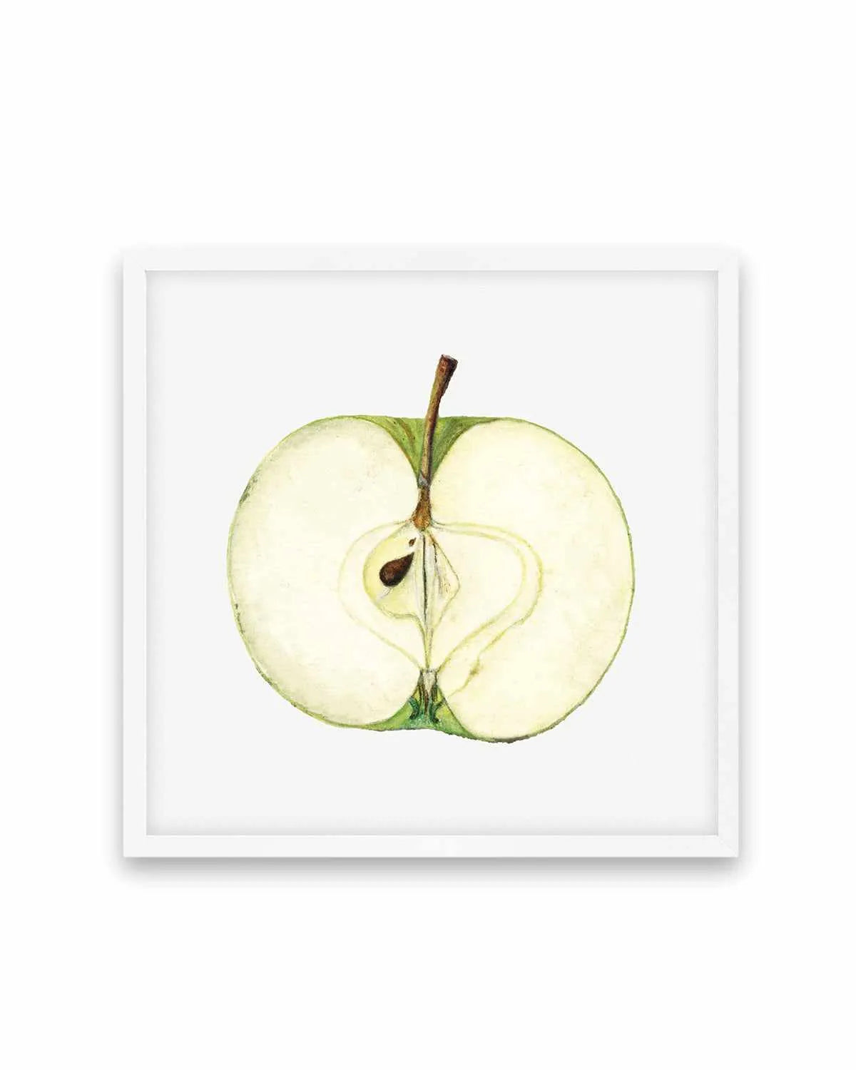 Green Apple Half Vintage Poster Art Print from Olive et Oriel where you can shop wallpaper and artworks online