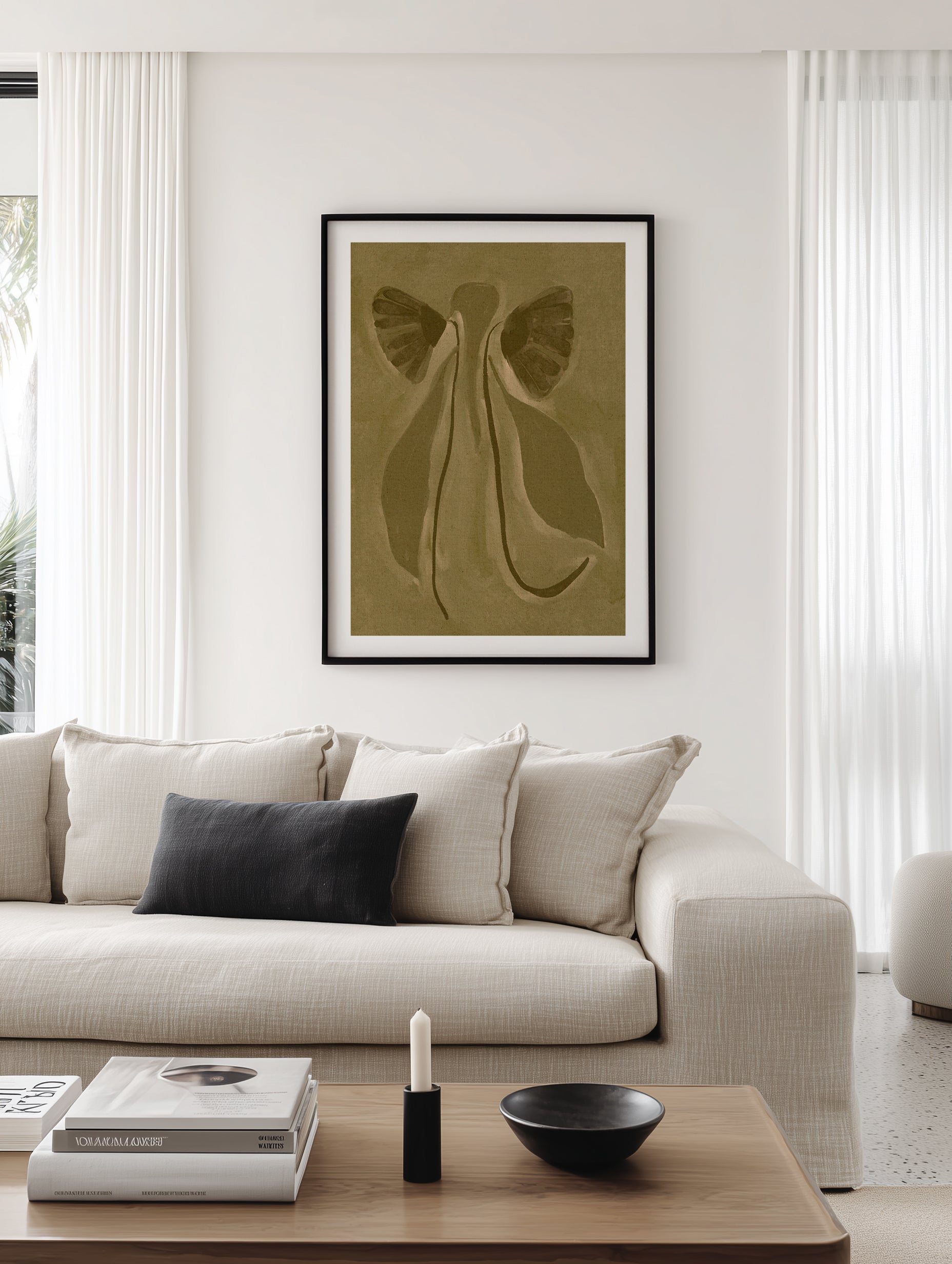 Green Botanical by Shatha Al Dafai | Art Print