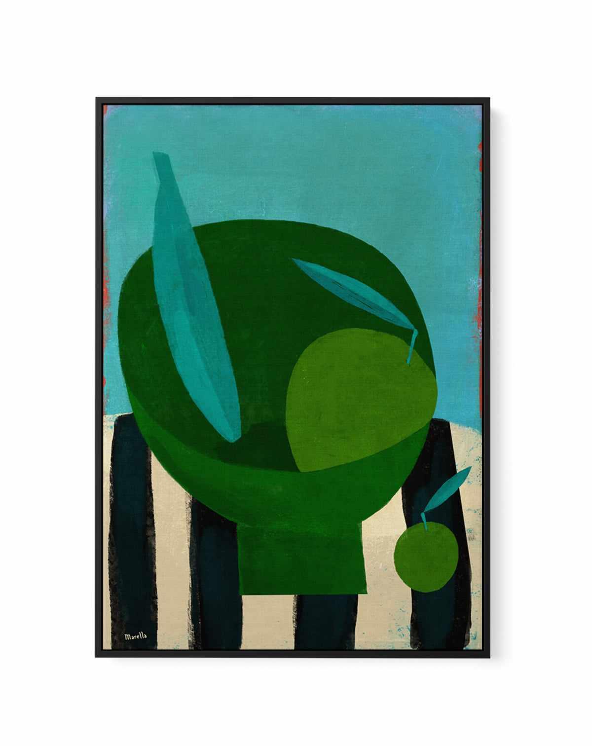Green Bowl by Marco Marella | Framed Canvas Art Print from Olive et Oriel where you can shop wallpaper and artworks online
