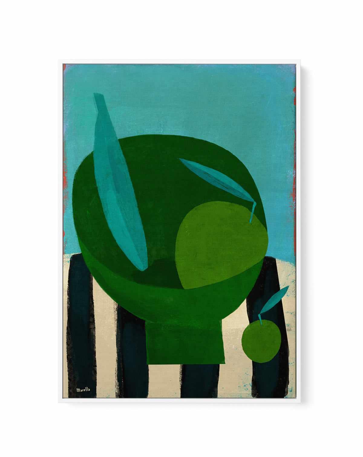 Green Bowl by Marco Marella | Framed Canvas Art Print from Olive et Oriel where you can shop wallpaper and artworks online