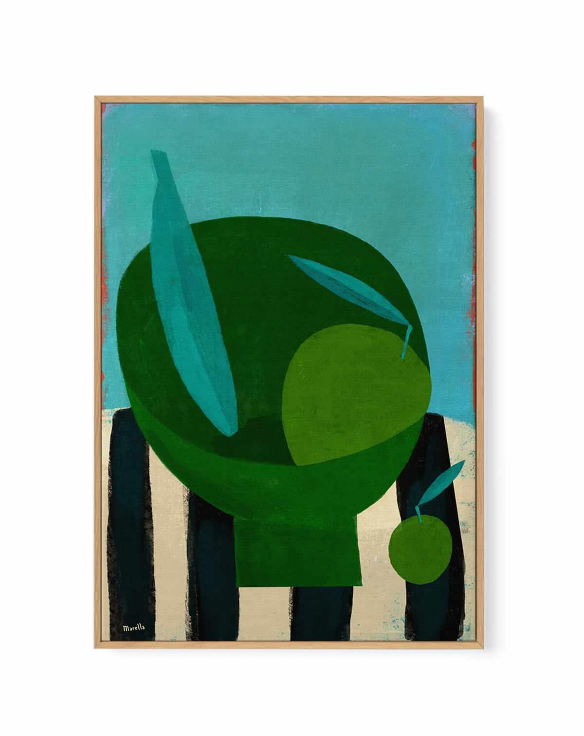 Green Bowl by Marco Marella | Framed Canvas Art Print from Olive et Oriel where you can shop wallpaper and artworks online