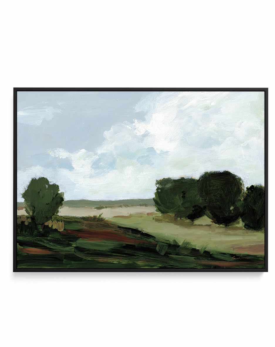 Green Grove | Framed Canvas Art Print