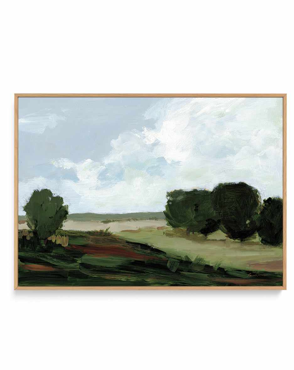 Green Grove | Framed Canvas Art Print