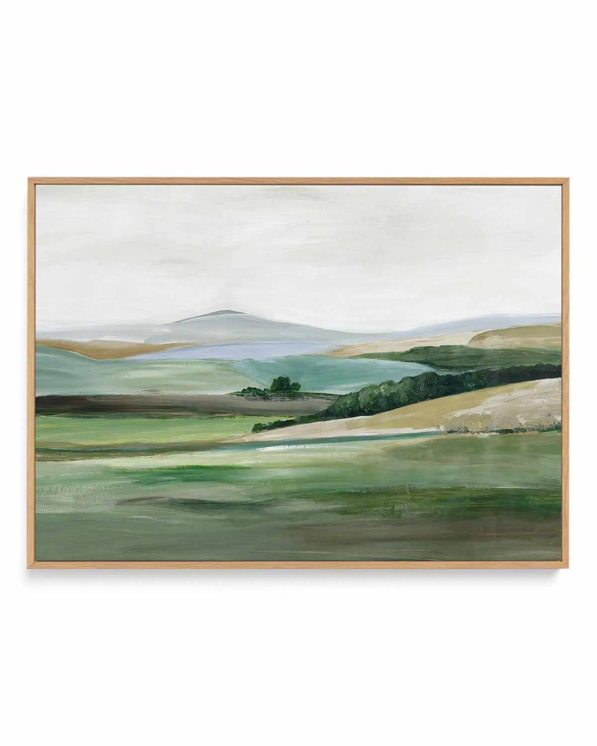 Green Hillside Horizon | Framed Canvas Art Print from Olive et Oriel where you can shop wallpaper and artworks online