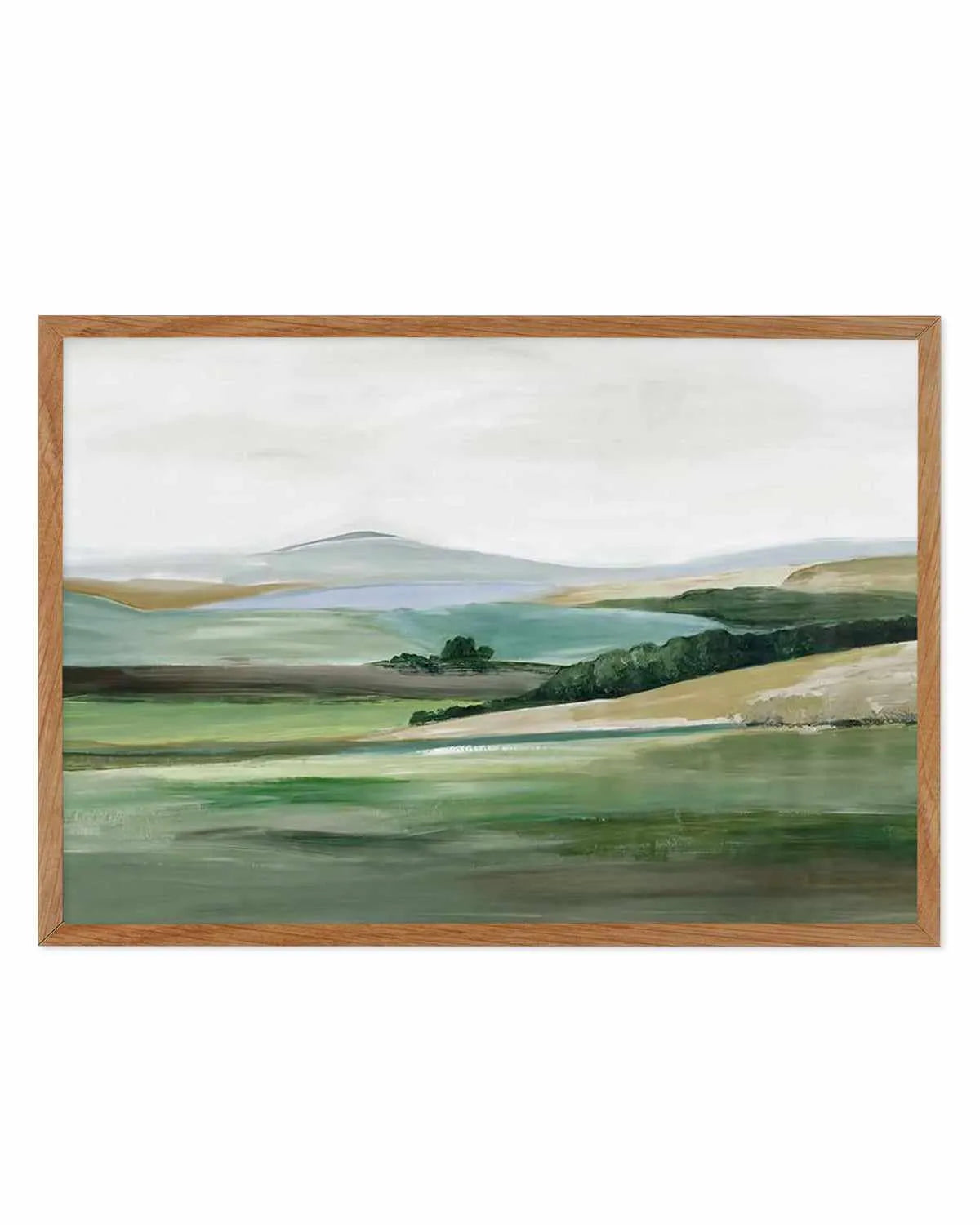 Green Hillside Horizon Art Print from Olive et Oriel where you can shop wallpaper and artworks online
