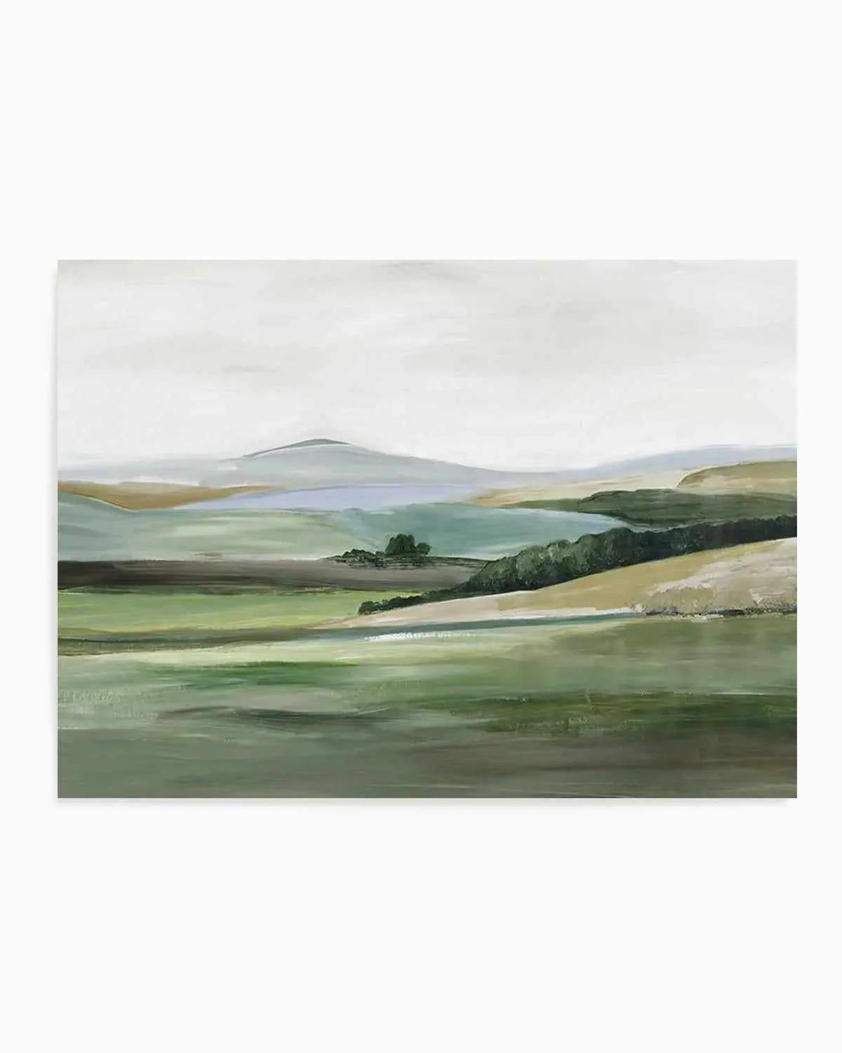 Green Hillside Horizon Art Print from Olive et Oriel where you can shop wallpaper and artworks online