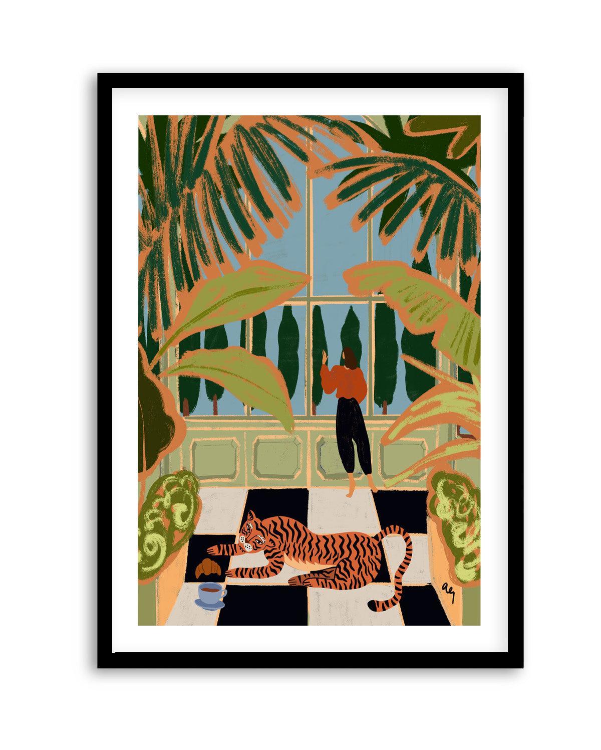 Green House by Arty Guava | Art Print from Olive et Oriel where you can shop wallpaper and artworks online