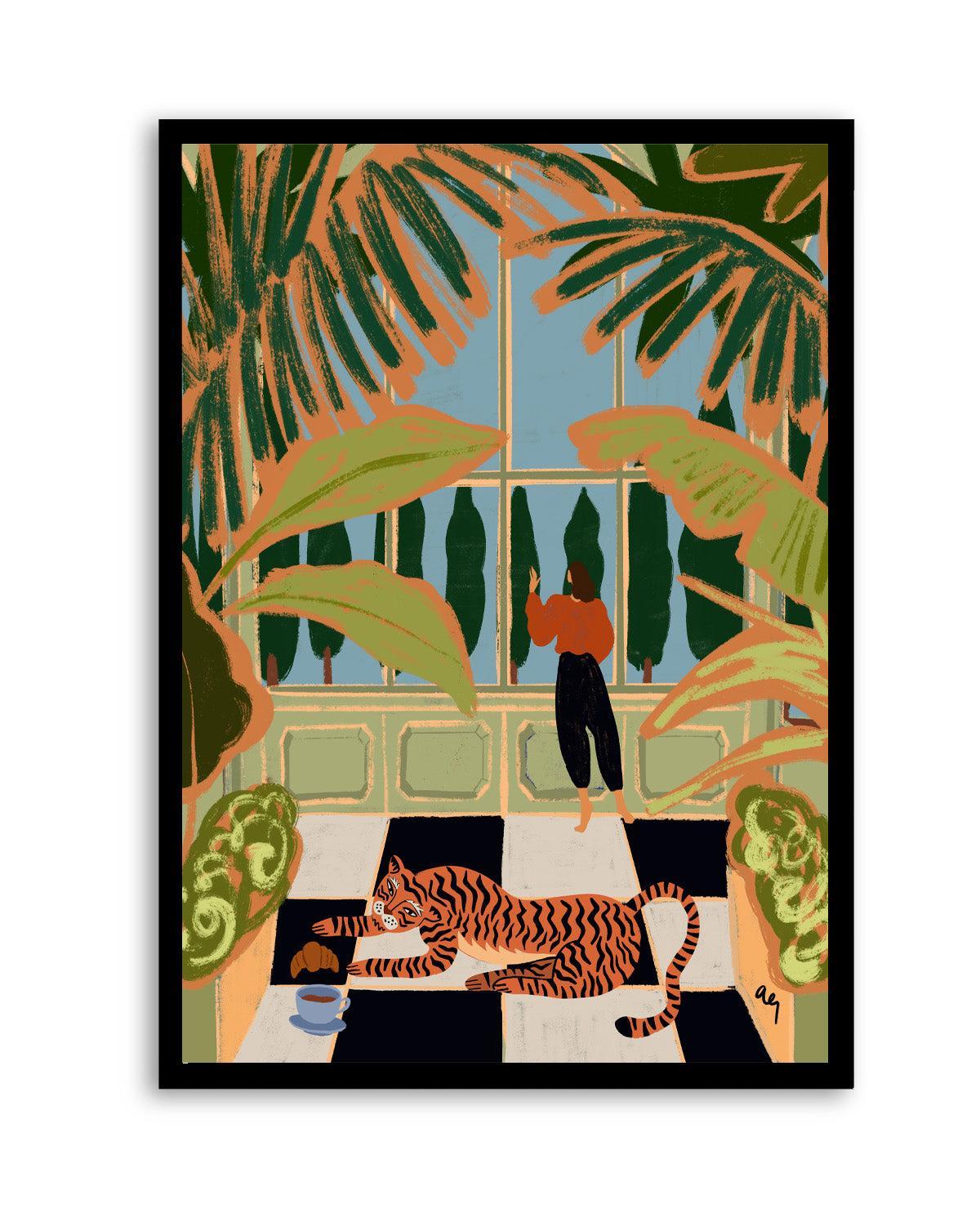 Green House by Arty Guava | Art Print from Olive et Oriel where you can shop wallpaper and artworks online