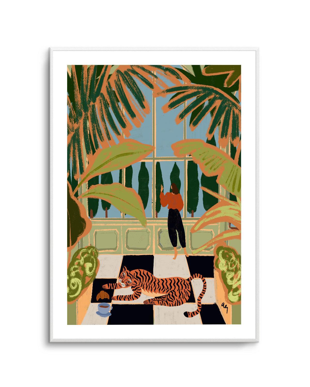Green House by Arty Guava | Art Print from Olive et Oriel where you can shop wallpaper and artworks online