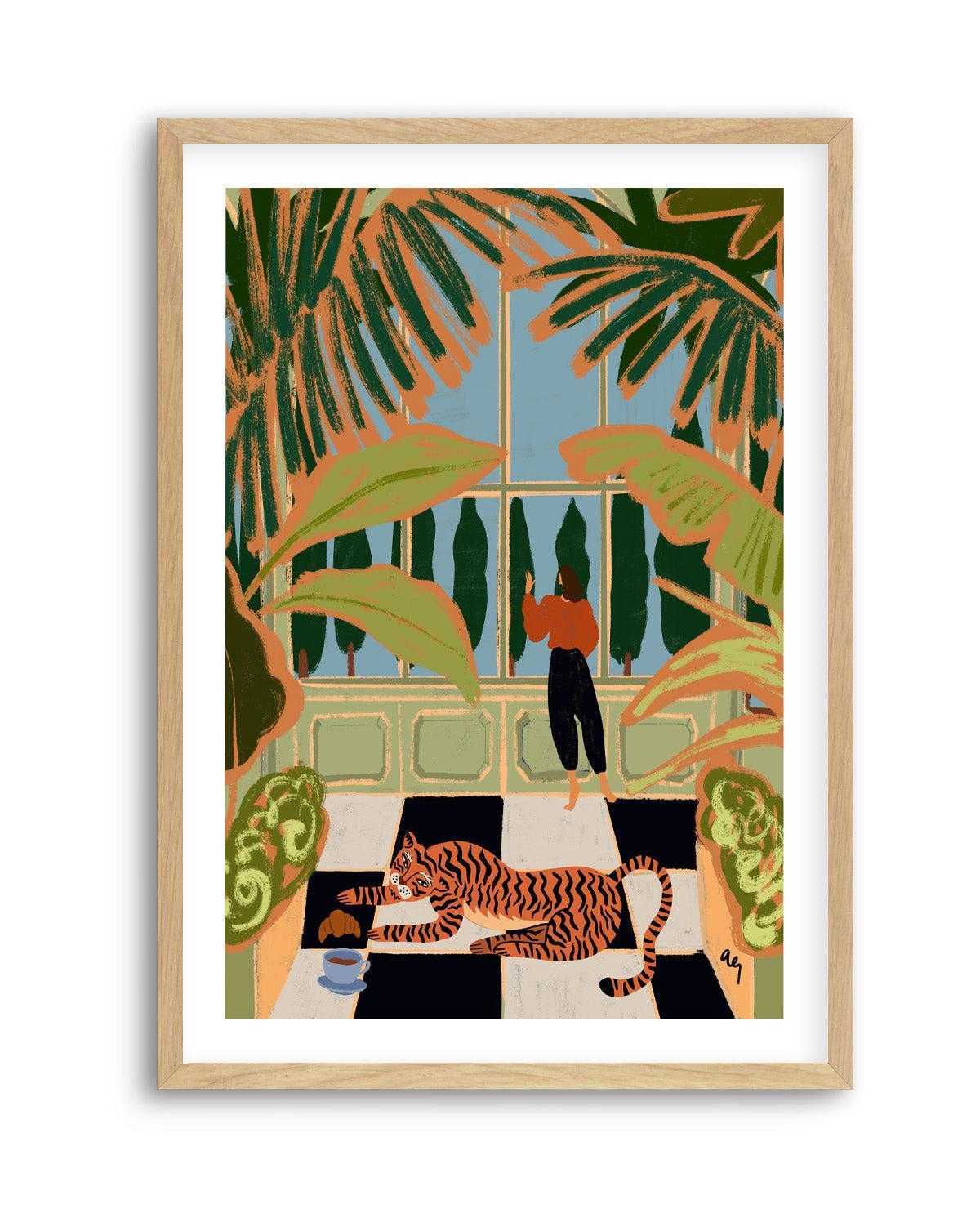 Green House by Arty Guava | Art Print from Olive et Oriel where you can shop wallpaper and artworks online