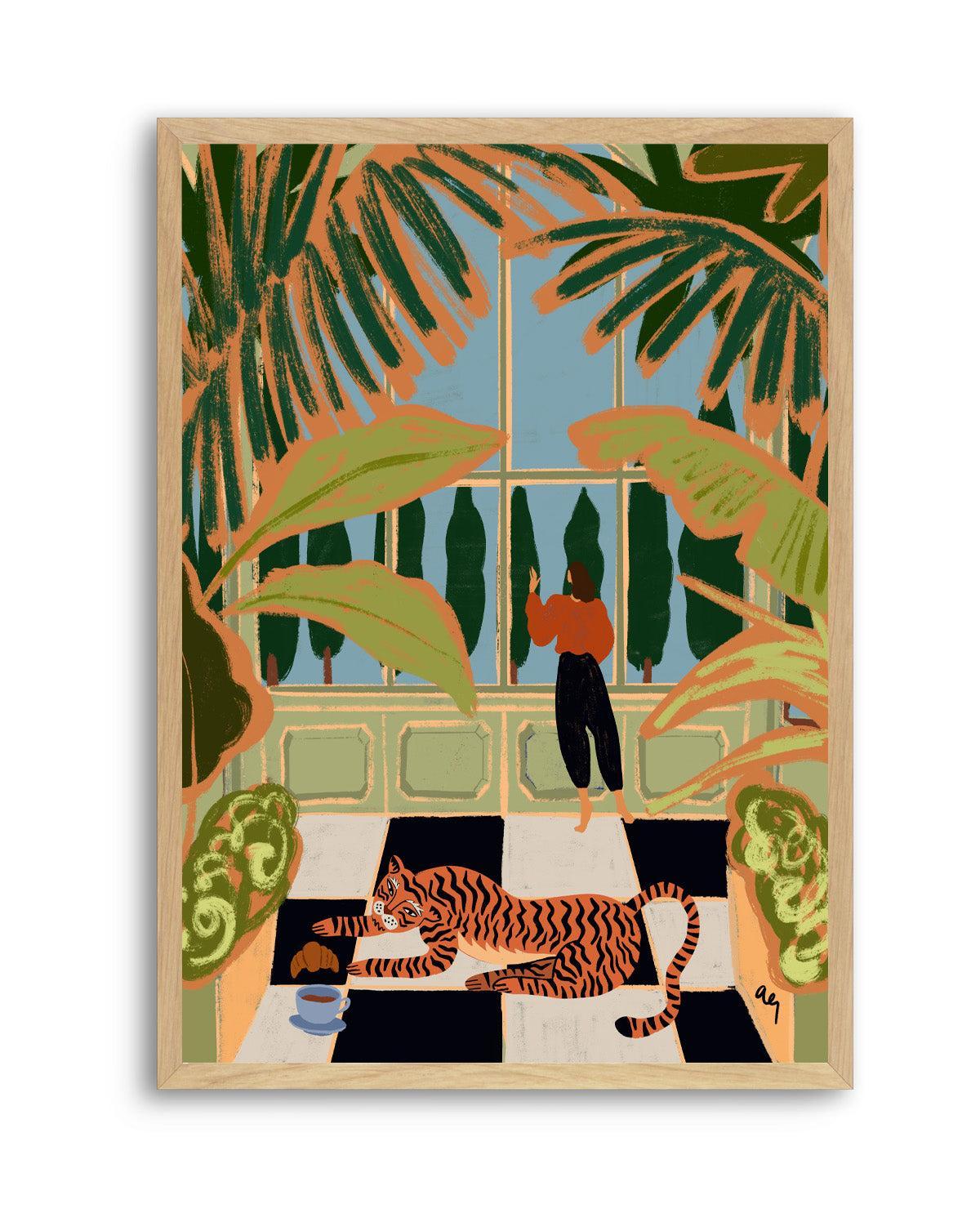 Green House by Arty Guava | Art Print from Olive et Oriel where you can shop wallpaper and artworks online