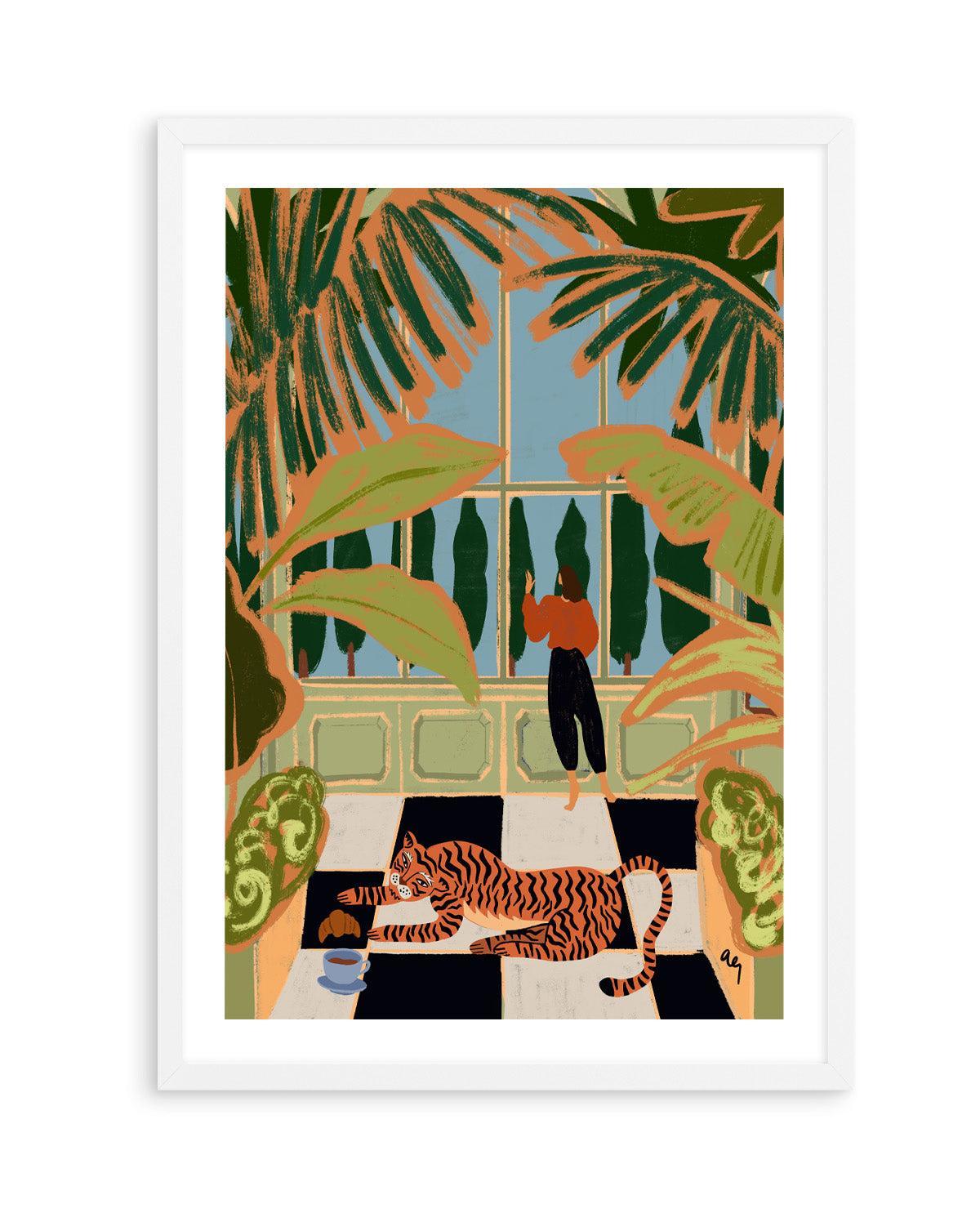 Green House by Arty Guava | Art Print from Olive et Oriel where you can shop wallpaper and artworks online