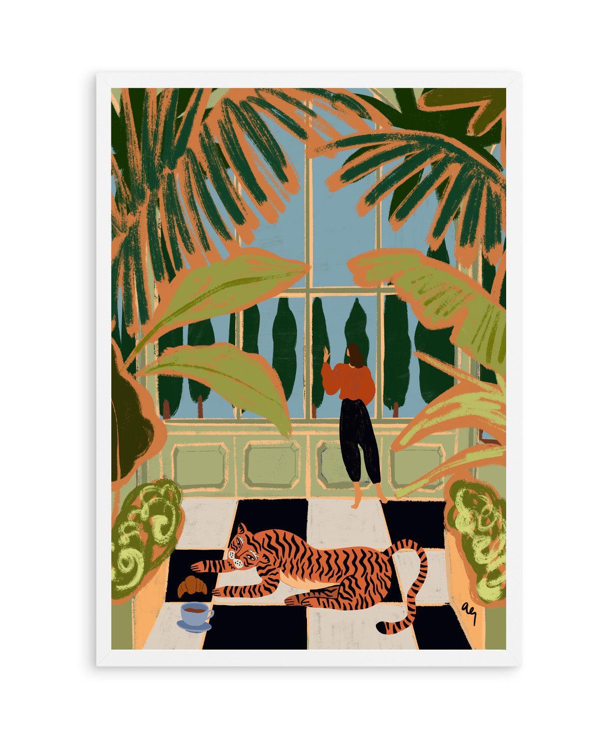 Green House by Arty Guava | Art Print from Olive et Oriel where you can shop wallpaper and artworks online