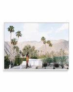 Green House Palm Springs | Framed Canvas Art Print