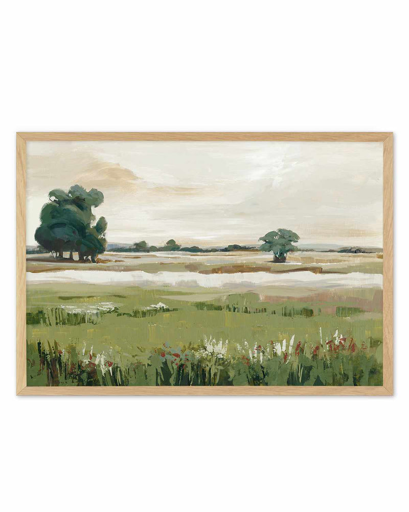 Green Meadow Foresttif Art Print