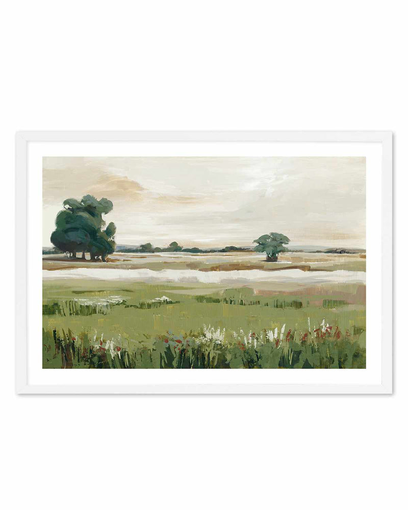 Green Meadow Foresttif Art Print