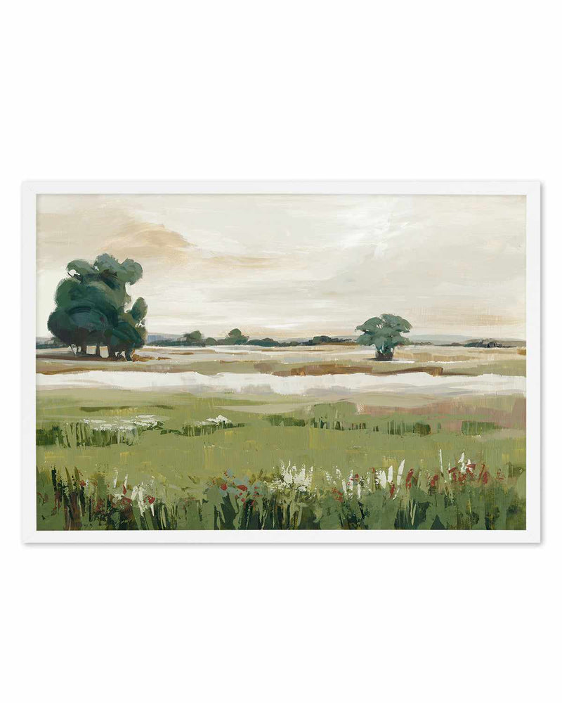 Green Meadow Foresttif Art Print